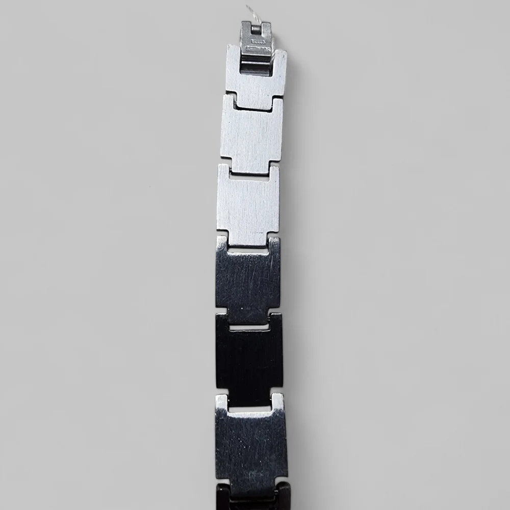 Stainless Steel Link ID Bracelet Gold and Silver Tone. 8